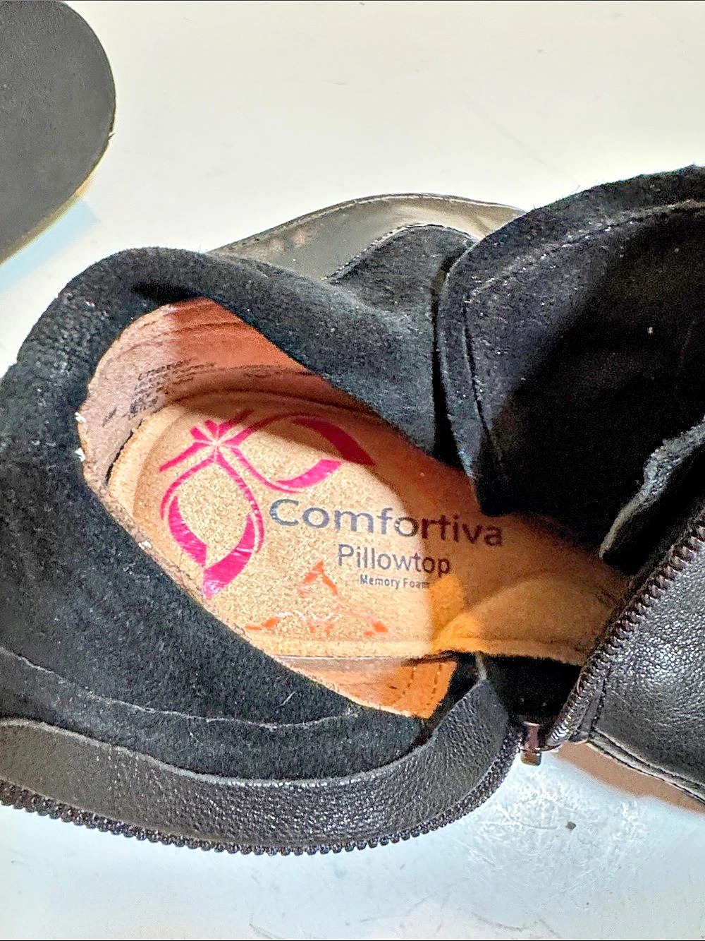 Comfortiva Cordia Leather Ankle Boot Boots - Black. EUC. Size 6M - Picture 8 of 10